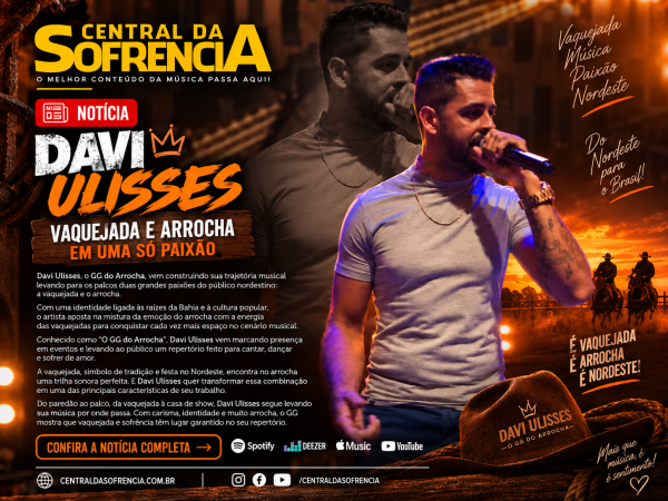 DAVI ULISSES: VAQUEJADA E ARROCHA EM UMA SÓ PAIXÃO - noticia