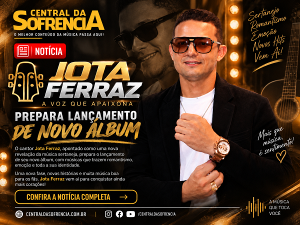 Jota Ferraz prepara lançamento de novo álbum - noticia